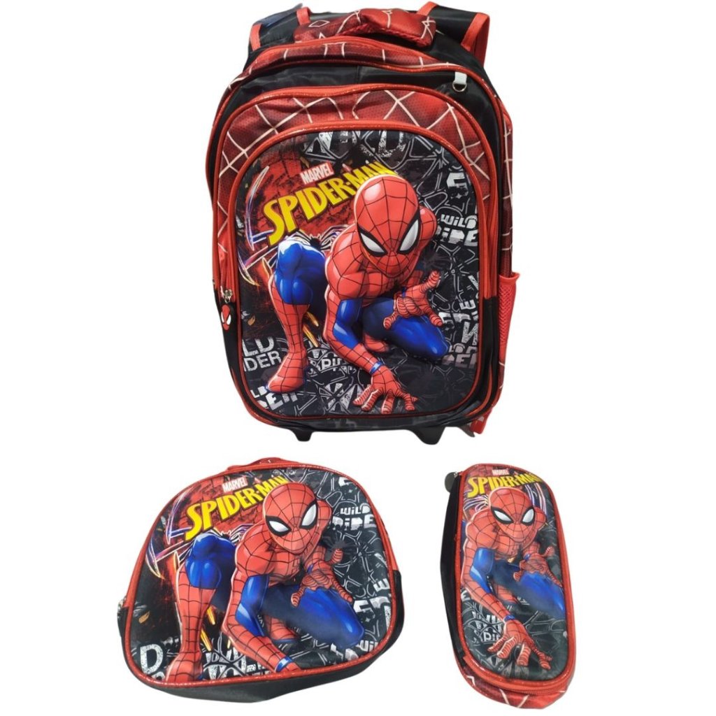 Kit Completo Mochila com Rodinhas Spider Man - WW17
