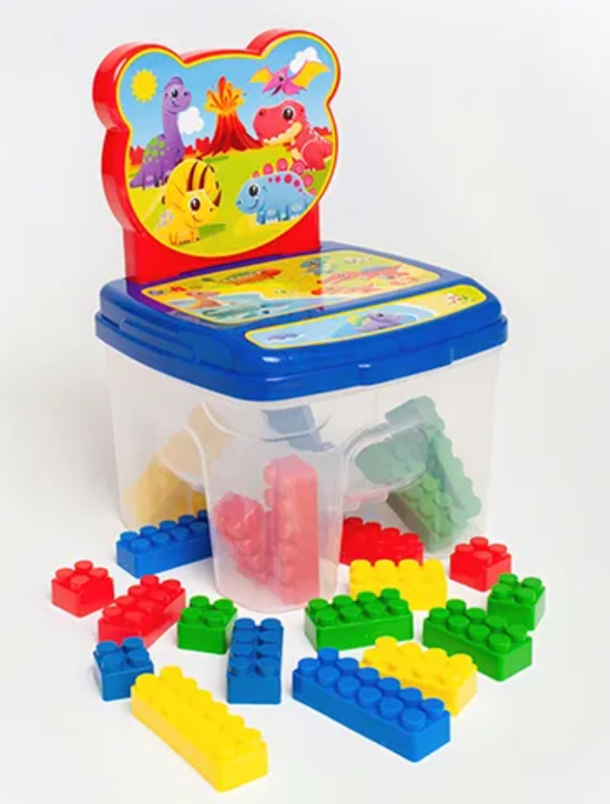 Cadeira Blocos 24 pcs - Dinos - 299D