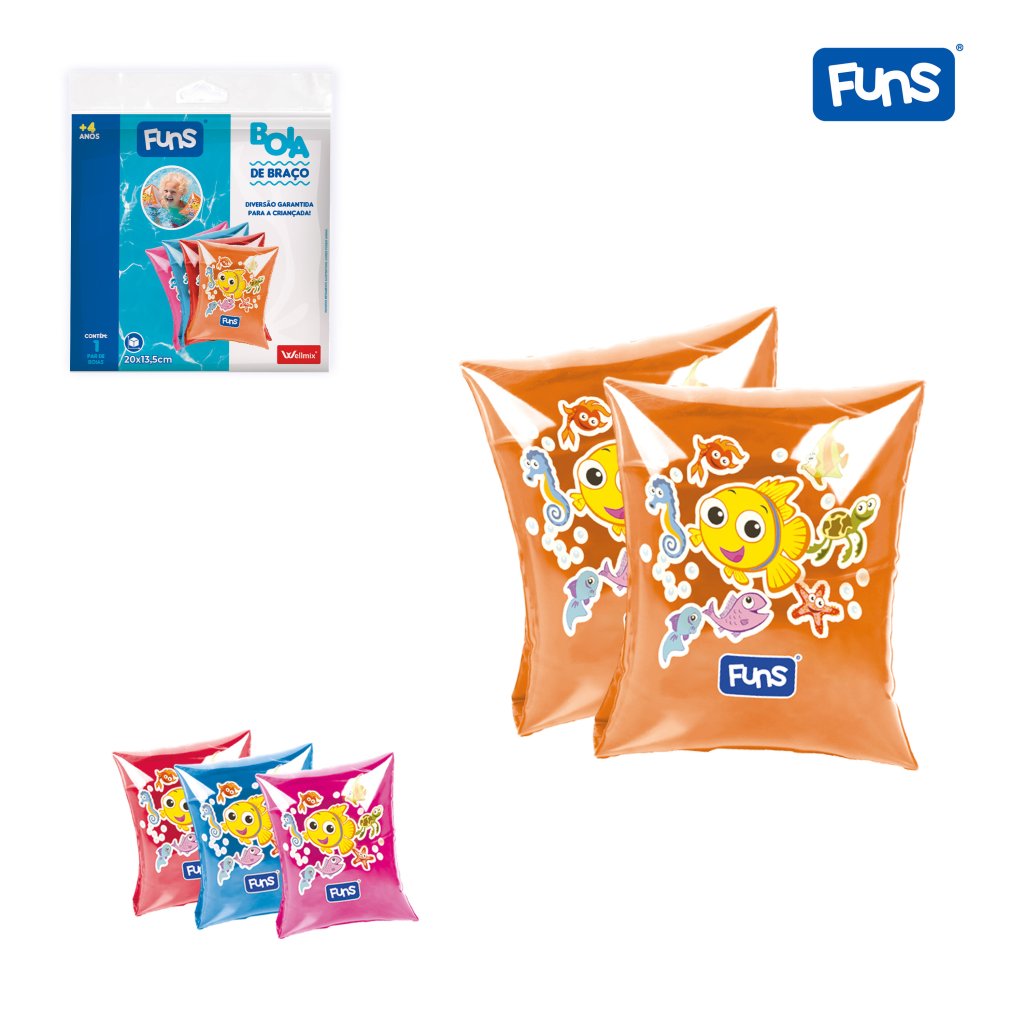 Boia Inflável de Braço Summer Fun 20cm x 14cm - WX027