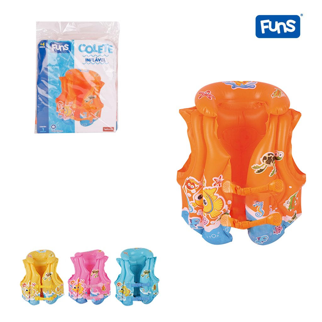 COLETE INFLAVEL INFANTIL FUNS SRT COR 40CMX45CM - WS4093