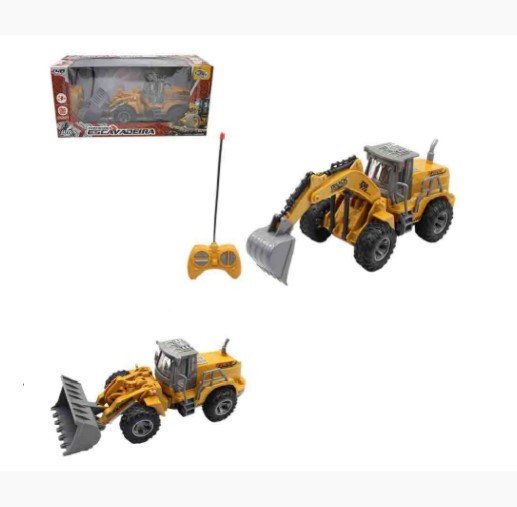 ESCAVADEIRA C/ CONTROLE REMOTO 7 FUNÇÕES E LUZ C-TRUCK - WB11825