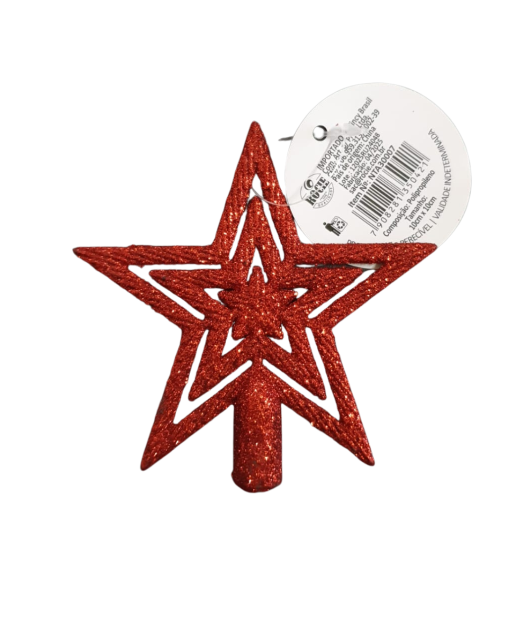 Enfeite Natalino Ponteira Estrela - NTA30007