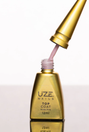 TOP COAT NUDE PINK 12ML - UZE NAILS