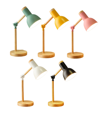 LUMINARIA PIXAR COM BASE DE MADEIRA