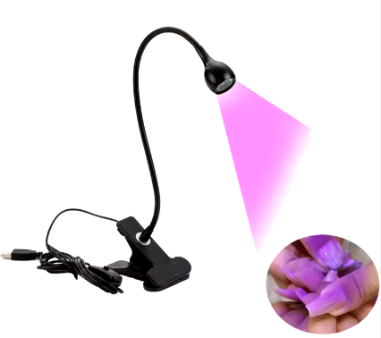 LUMINARIA UV/LUZ UV COM PRENDEDOR PARA UNHAS DE GEL