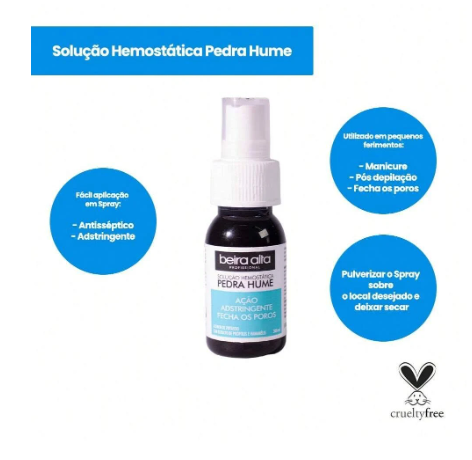 SOLUÇÃO HEMOSTÁCIA PEDRA HUMME BEIRA ALTA 30ML