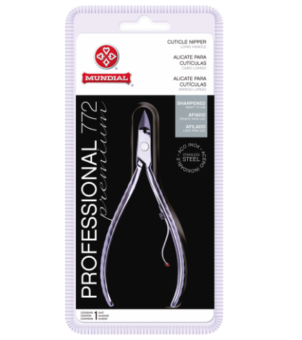 Alicate de Cutícula 772-PR Professional Aço Inox Mundial