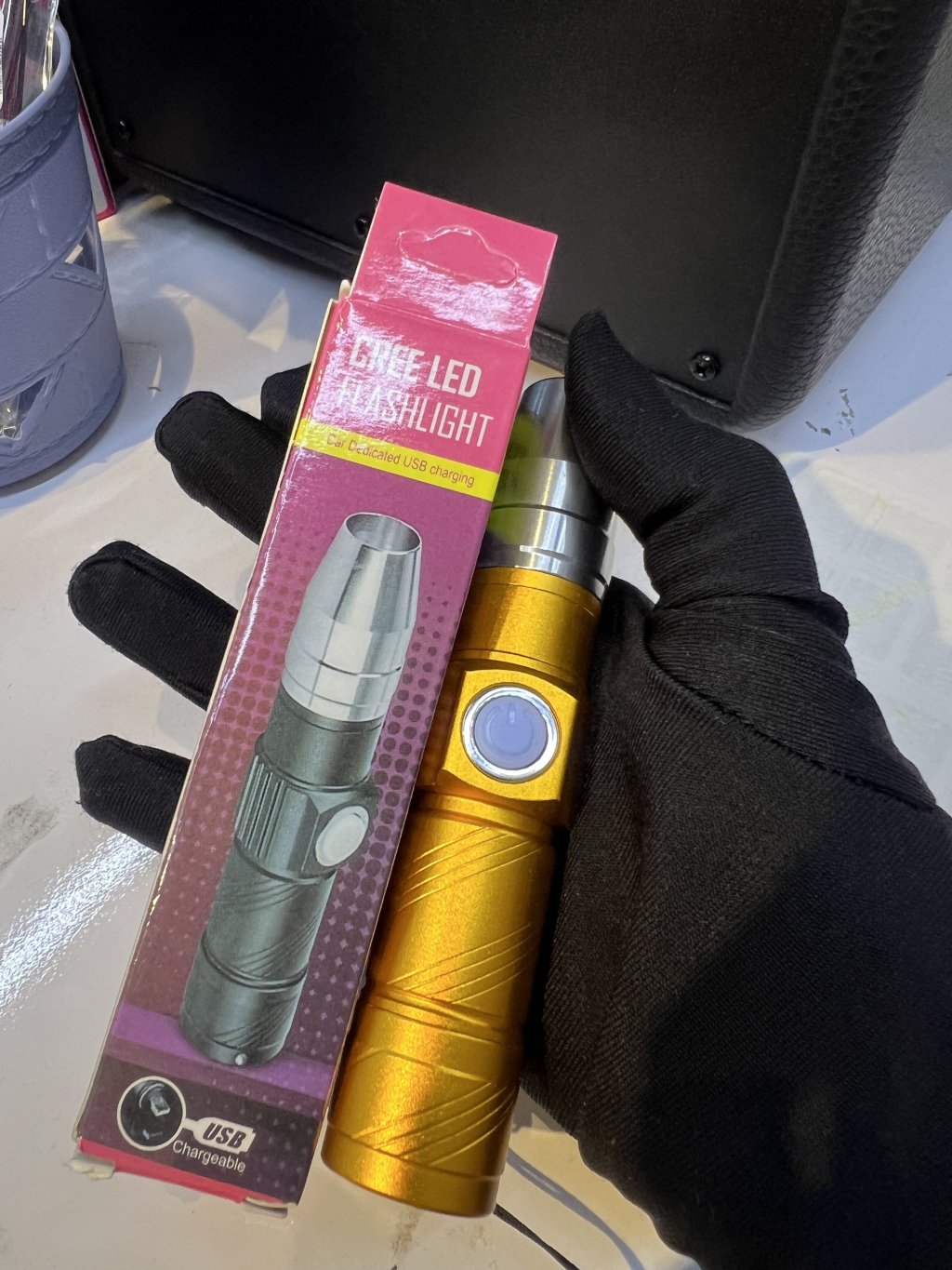 Lanterna LED/UV RECARREGAVEL KAISA