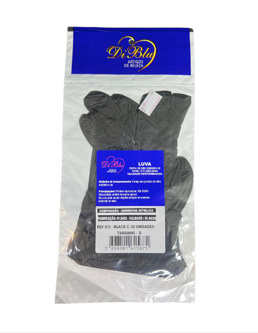 LUVA BLACK NITRILICA