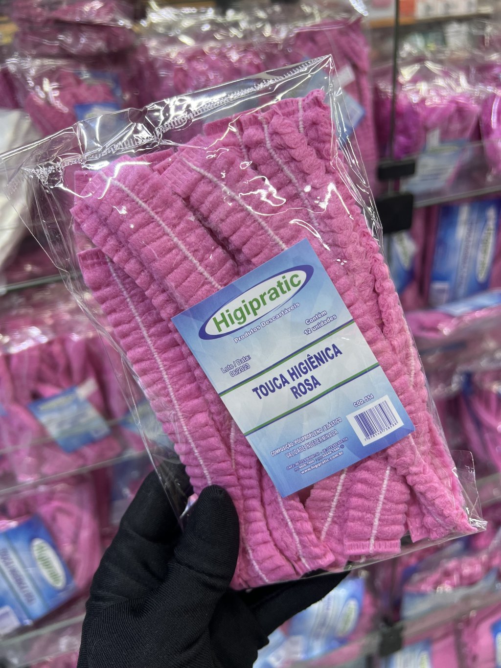 Touca higienica rosa 