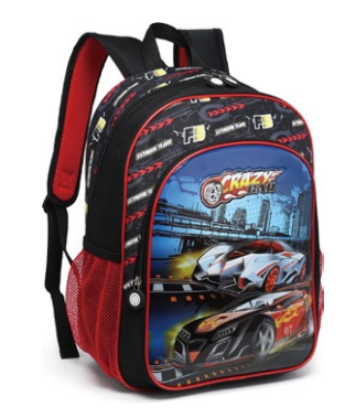 MOCHILA 16'' CRAZY CAR