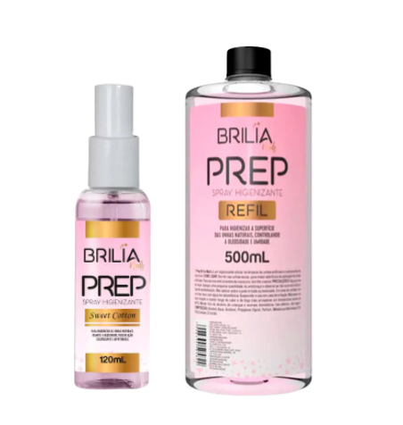 PREP SPRAY HIGIENIZANTE  BRILIA NAILS(ROSA)