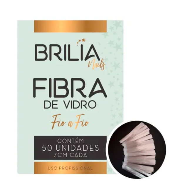FIBRA DE VIDRO BRILIA NAILS 50 UNIDADES