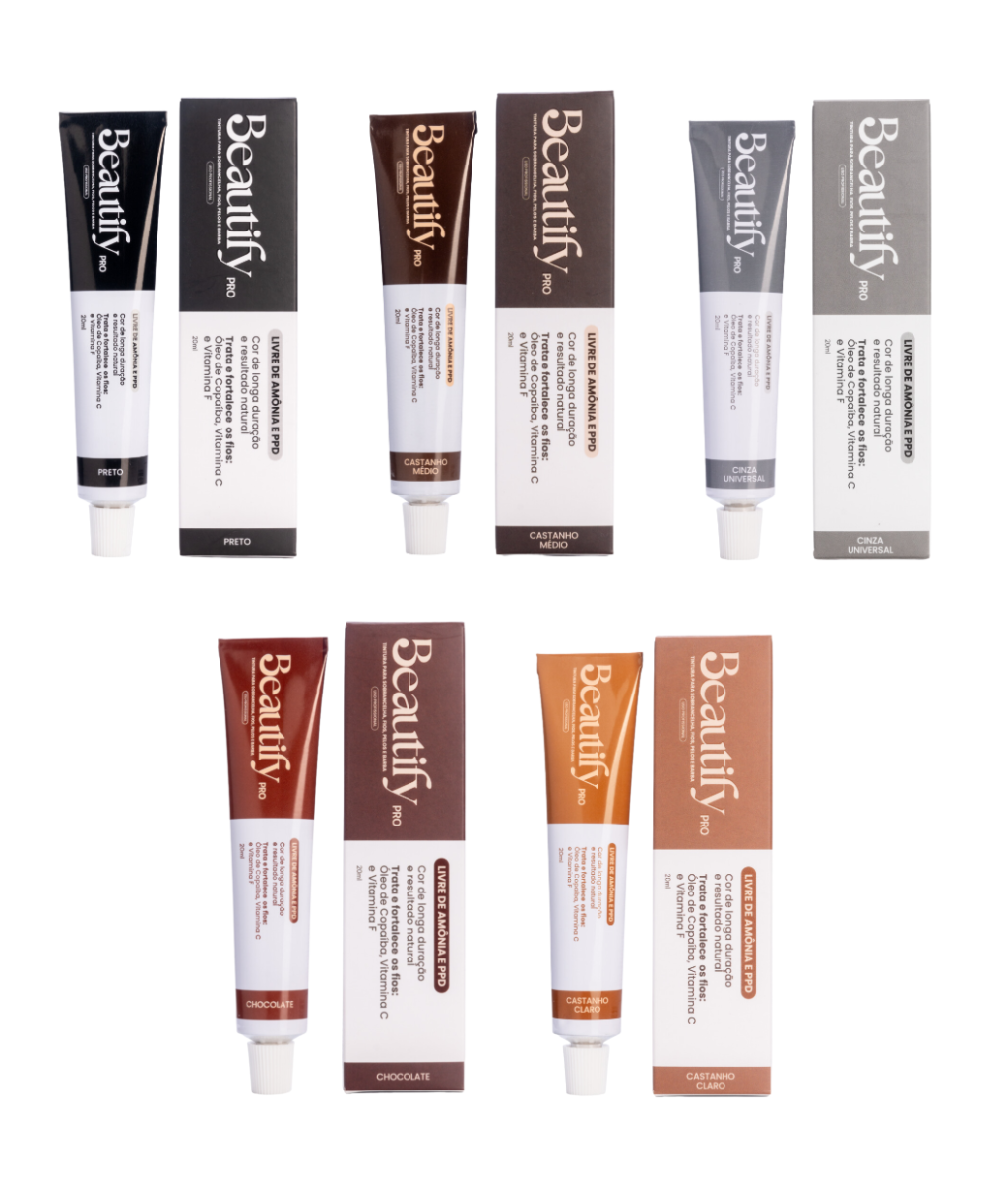 TINTA/TINTURA PARA SOBRANCELHA BEAUTIFY PRO 20G