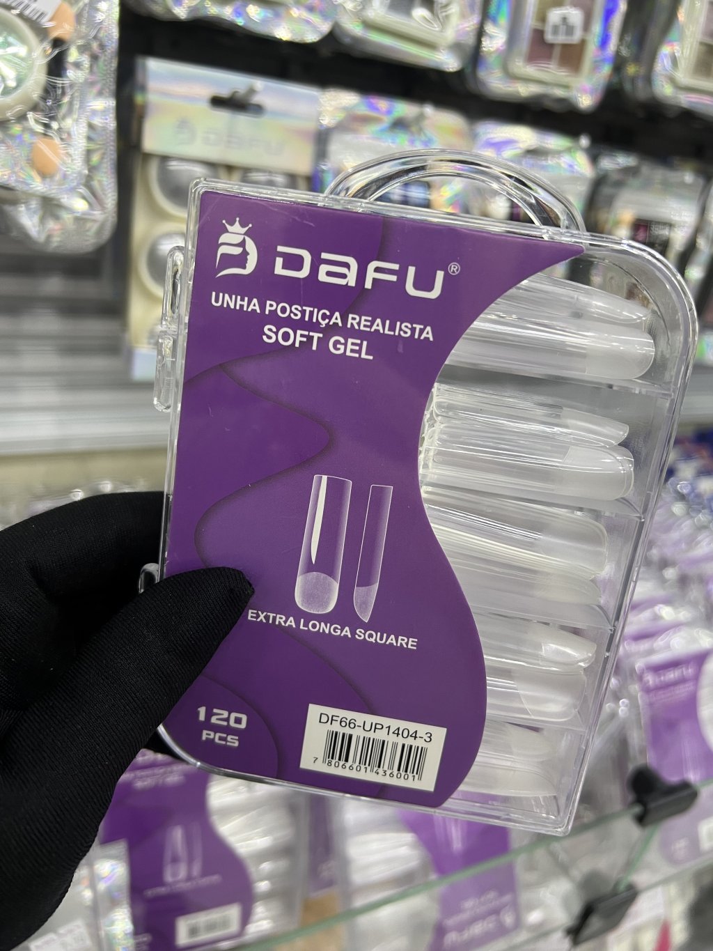 UNHA SOFT GEL DAFU EXTRA LONGA SQUARE