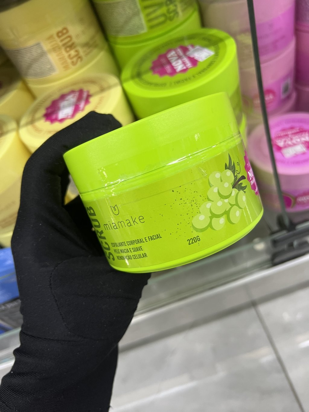 ESFOLIANTE CORPORAL E FACIAL UVA 220G