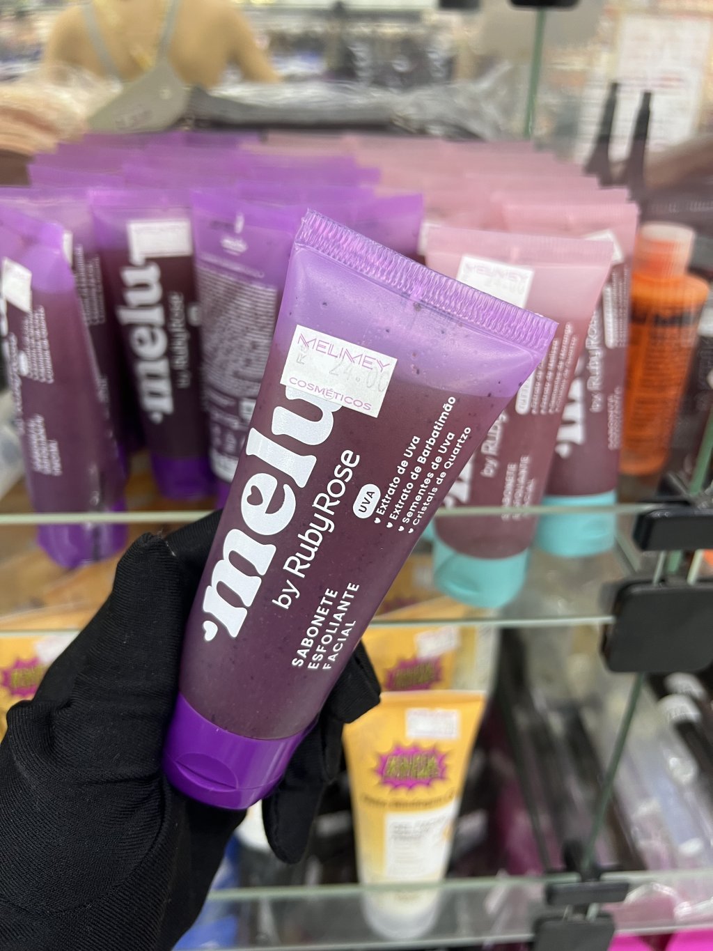 SABONETE ESFOLIANTE FACIAL UVA 75G-RUBY ROSE