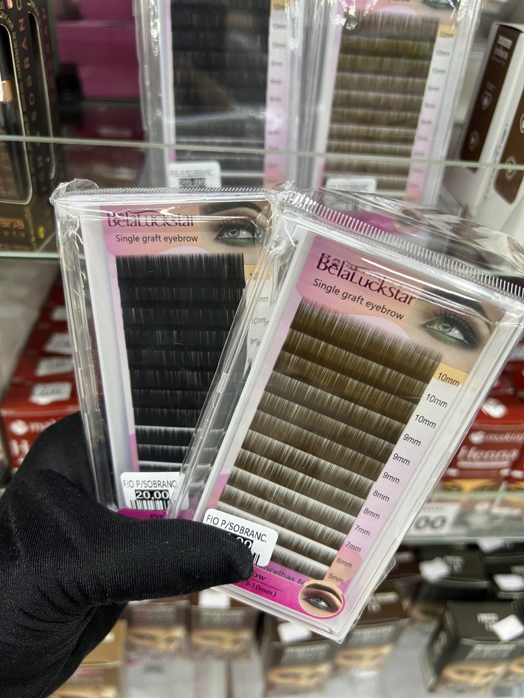 PELO SINTÉTICO PARA EXTENSÃO SOBRANCELHA