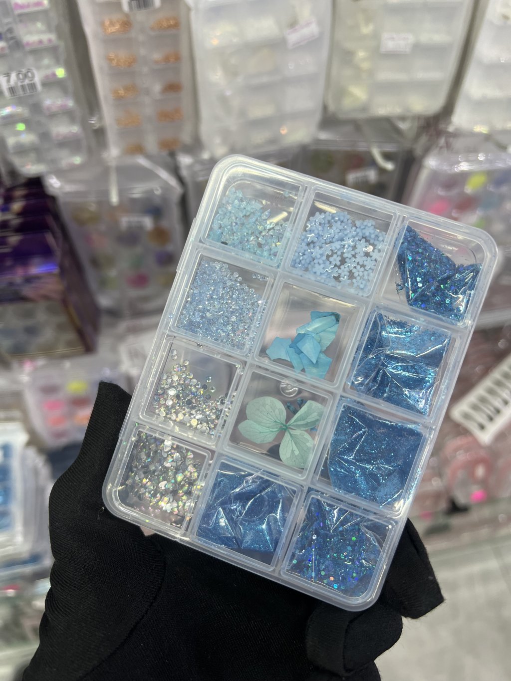 KIT DECORAÇÃO PARA UNHA(AZUL)