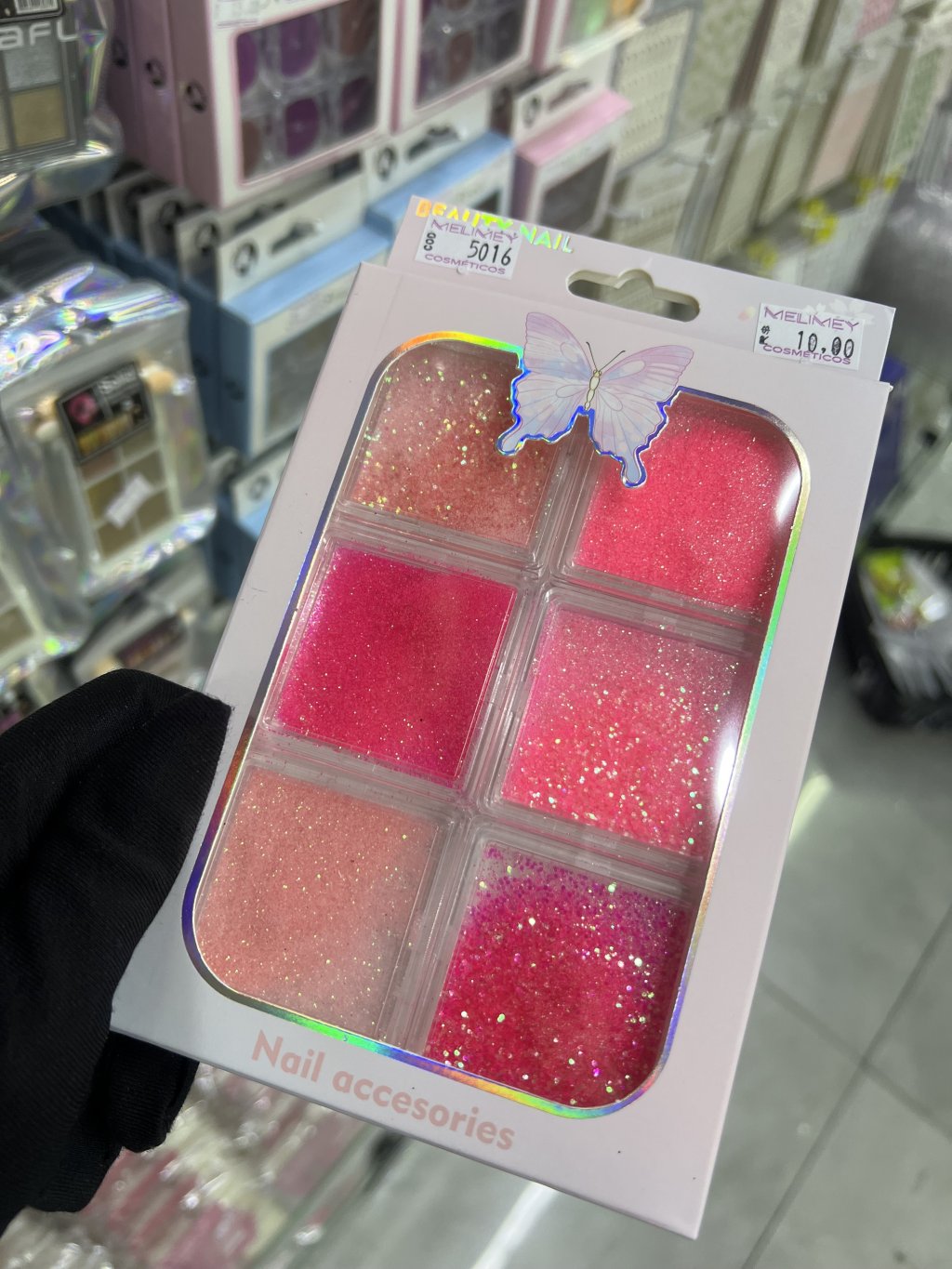 KIT GLITTER PARA UNHA(ROSA)5016