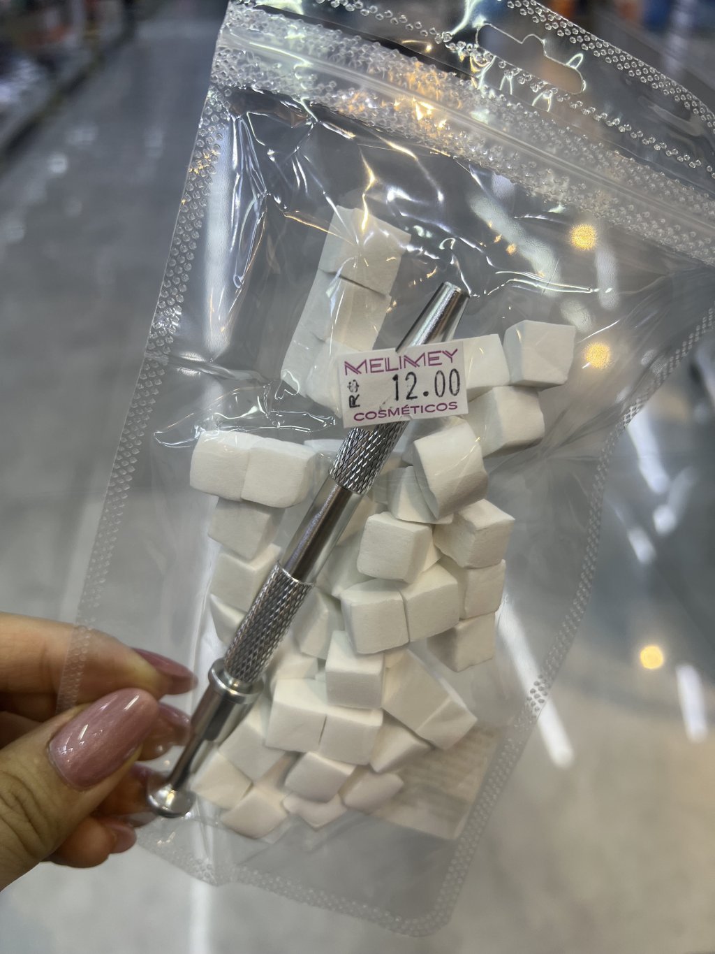 KIT PEGADOR E ESPONJA PARA ESFUMAR UNHAS/BABYBOOMER