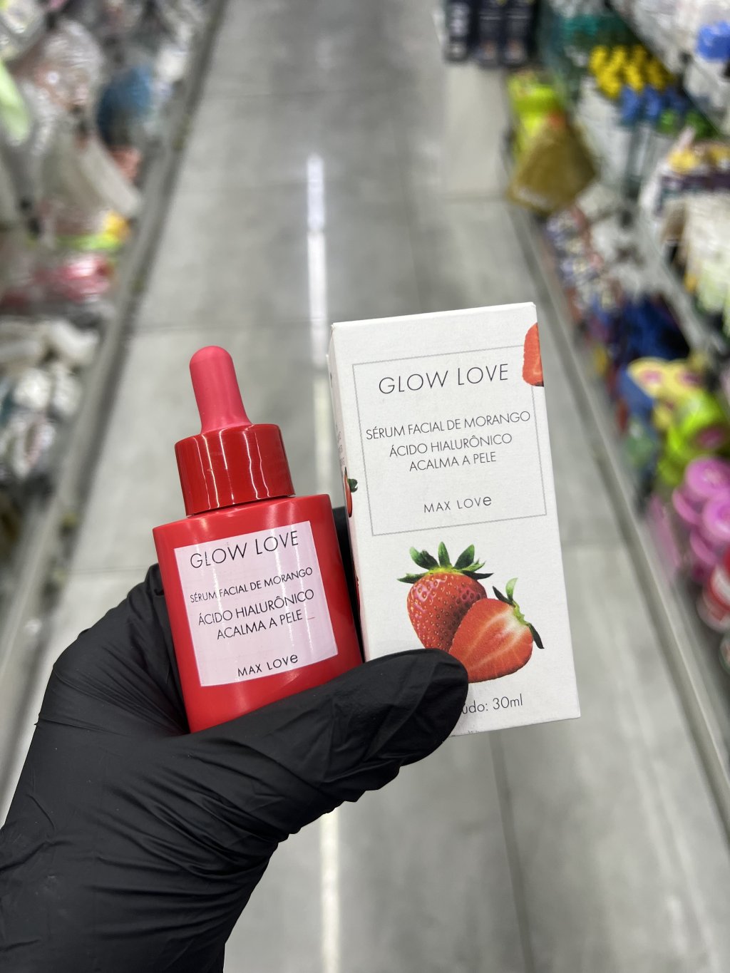 SERUM FACIAL MORANGO GLOW LOVE- MAX LOVE