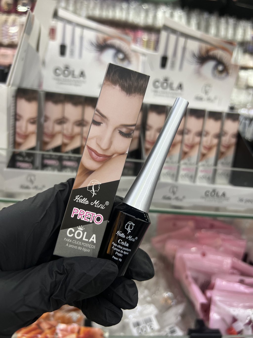 COLA PRETA PARA CÍLIOS POSTIÇOS 