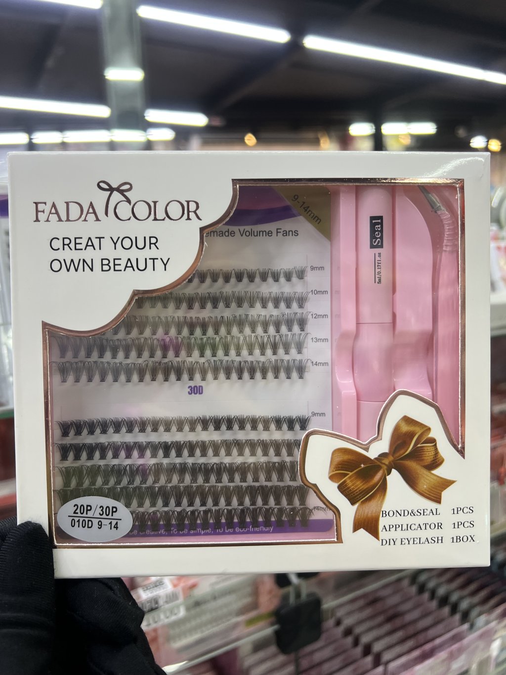 KIT CÍLIOS TUFO COM COLA E PINÇA FADA COLOR