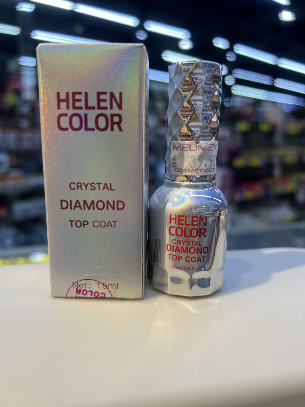 CRYSTAL DIAMOND TOP COAT HELEN COLOR 