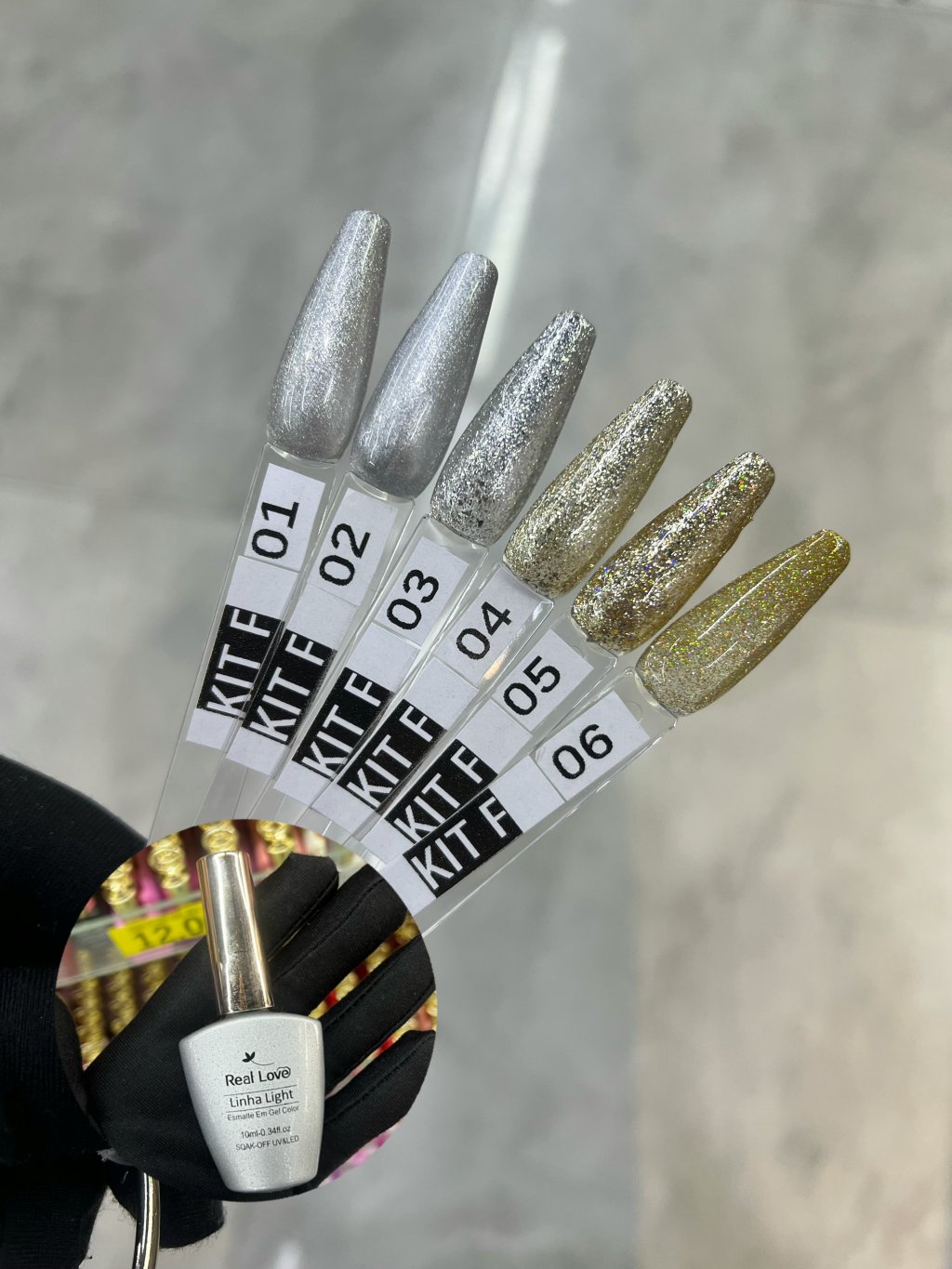 ESMALTE EM GEL REAL LOVE KIT F - 10ML