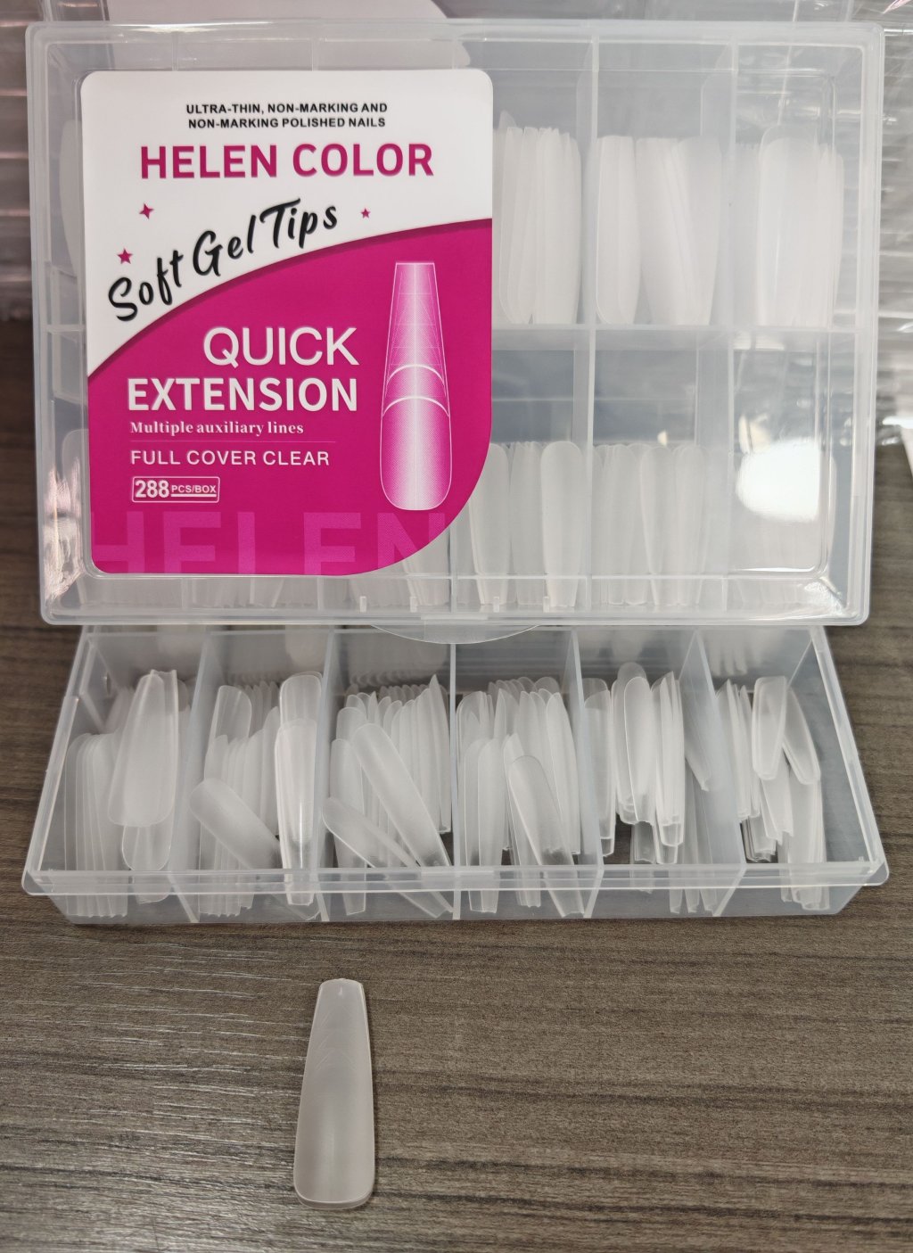 UNHA SOFT GEL HELEN COLOR COM MARCAÇÃO