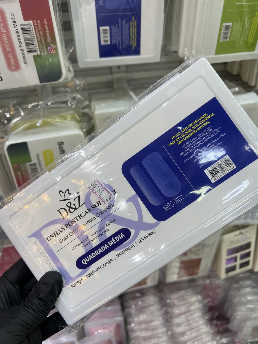 Unha soft gel D&Z Quadrada media