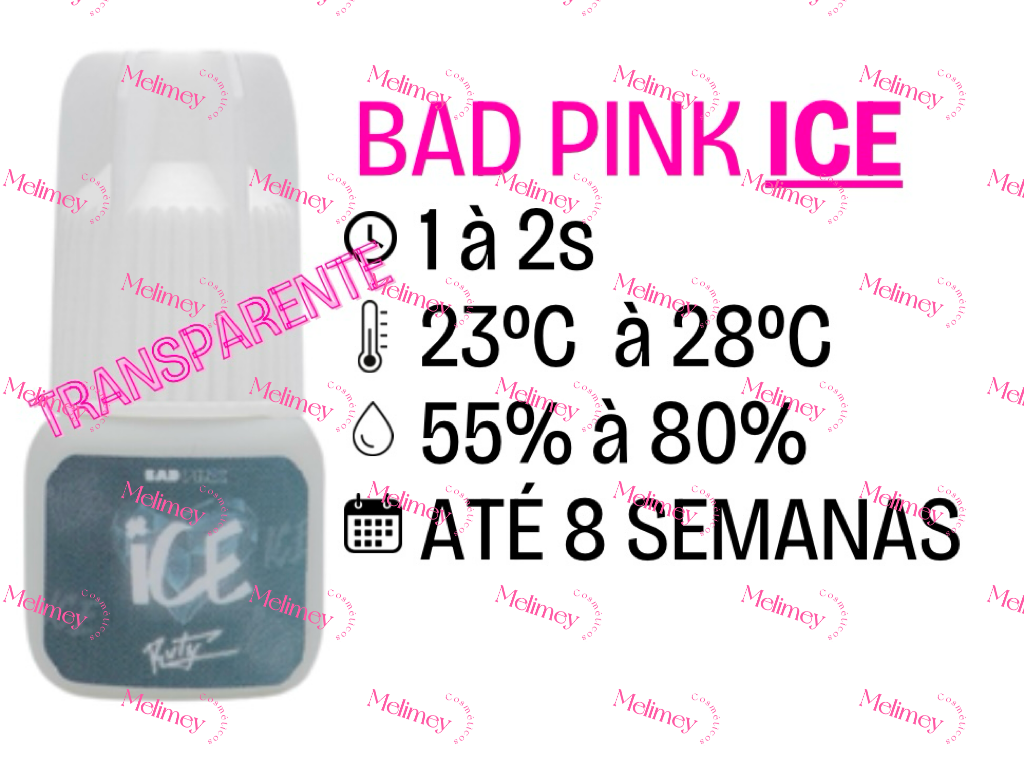 ADESIVO/COLA BAD PINK ICE 3G(TRANSPARENTE)