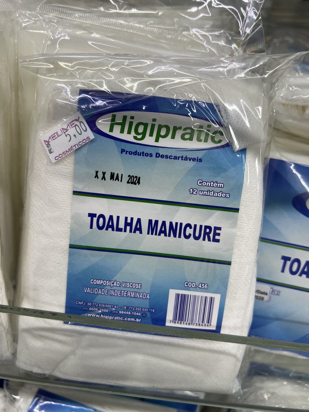 TOALHA MANICURE 12un