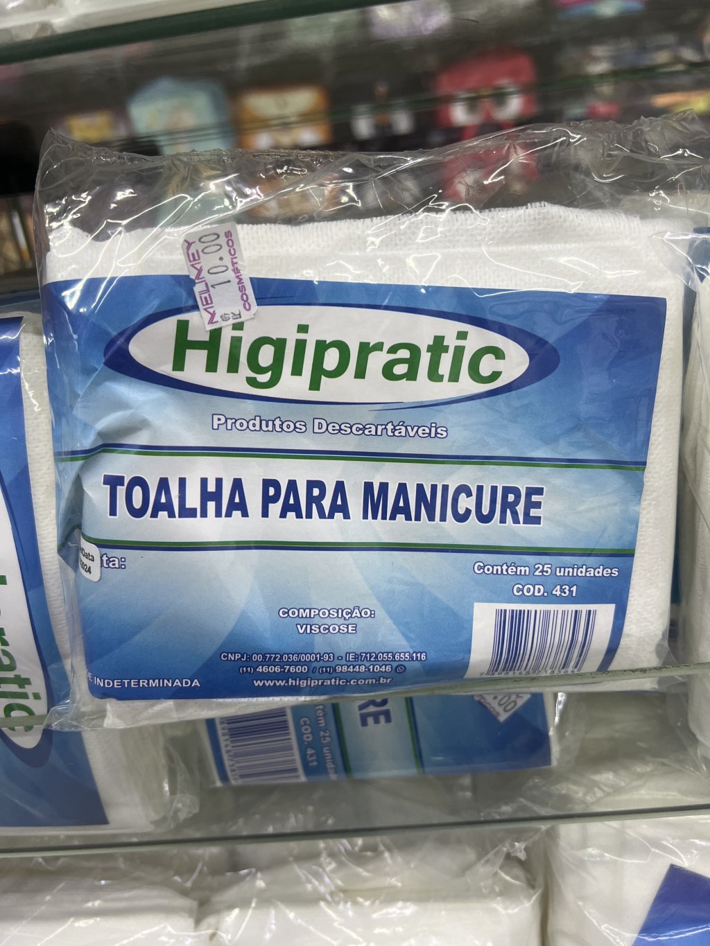 TOALHA MANICURE 25un