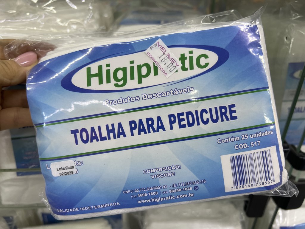 TOALHA PEDICURE 25un