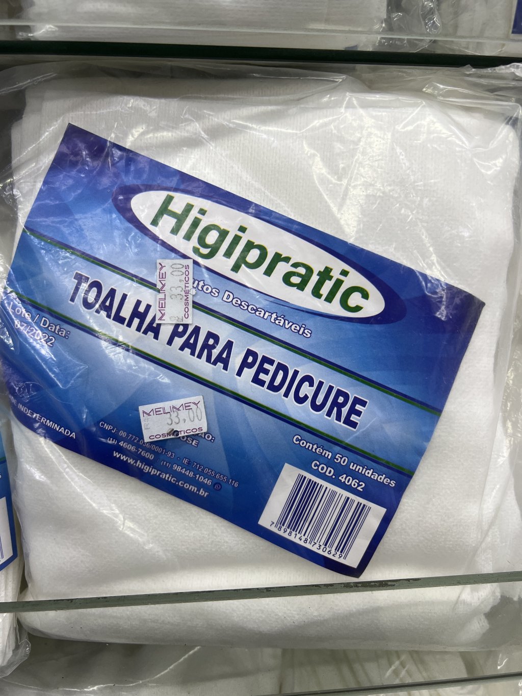 TOALHA PEDICURE 50un