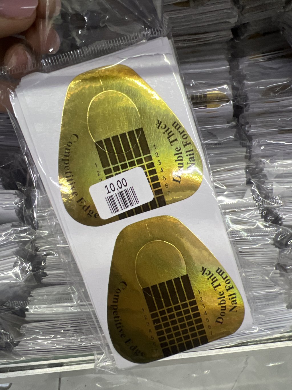 MOLDE ADESIVA PARA ALONGAMENTO DE UNHAS 