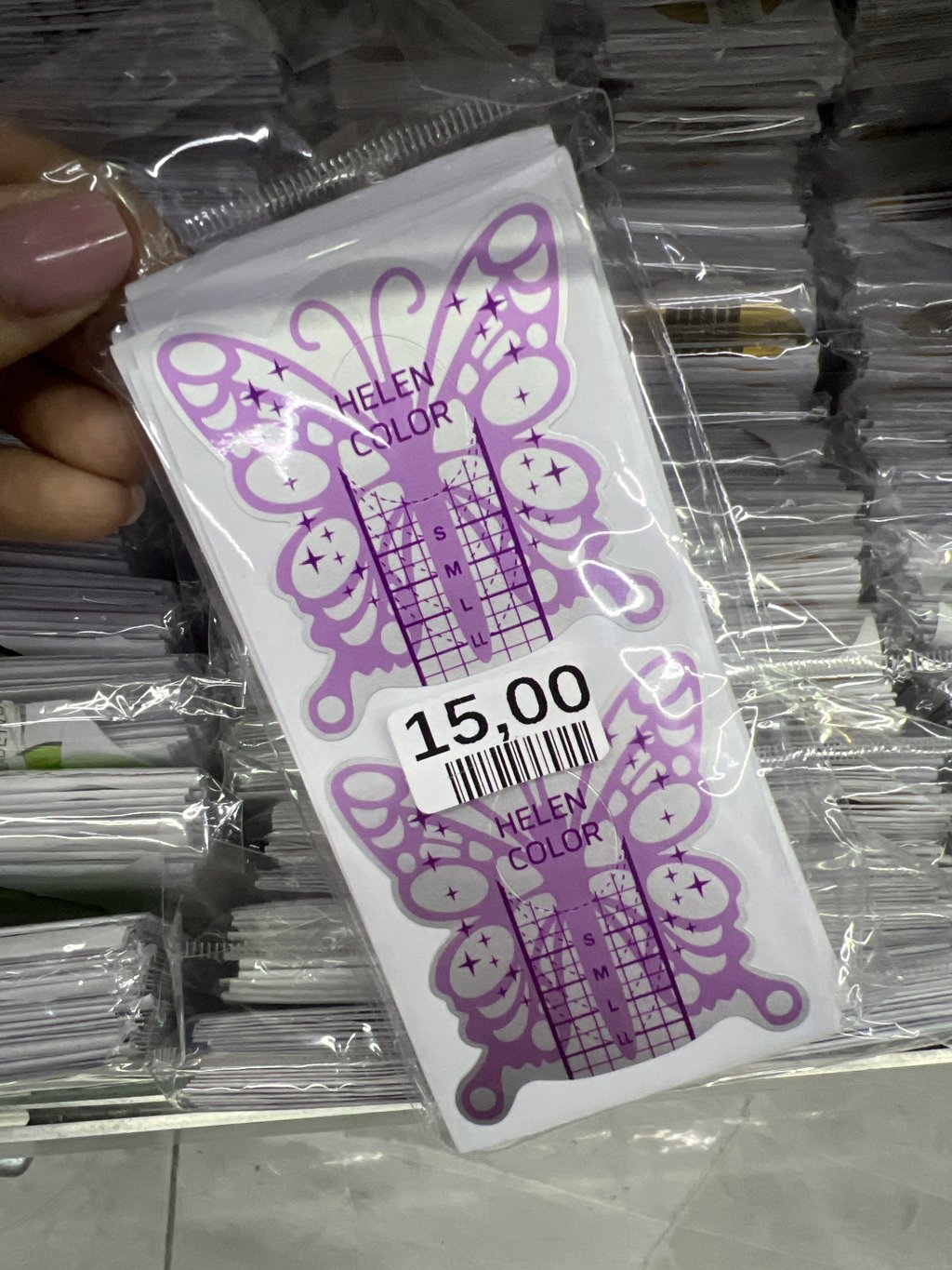 MOLDE ADESIVO PARA ALONGAMENTO DE UNHAS