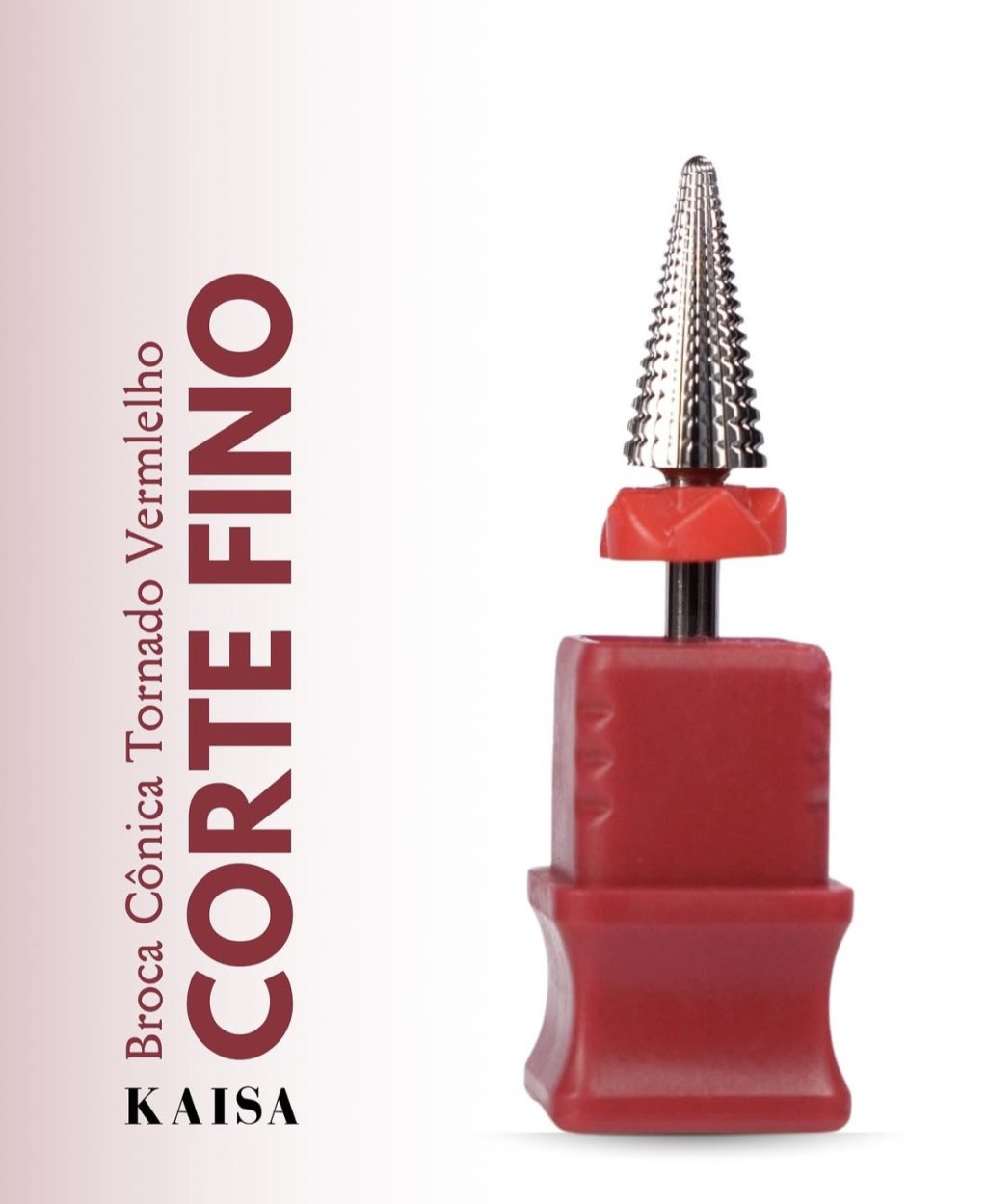 BROCA CÔNICA TORNADO KAISA VERMELHA