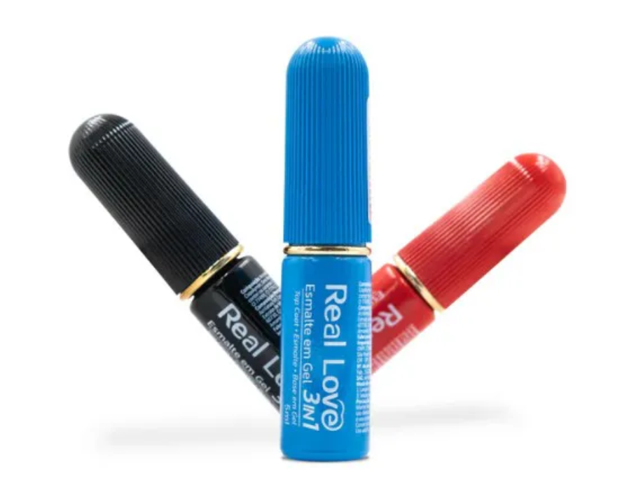 ESMALTE EM GEL REAL LOVE 3 EM 1 - 5ML
