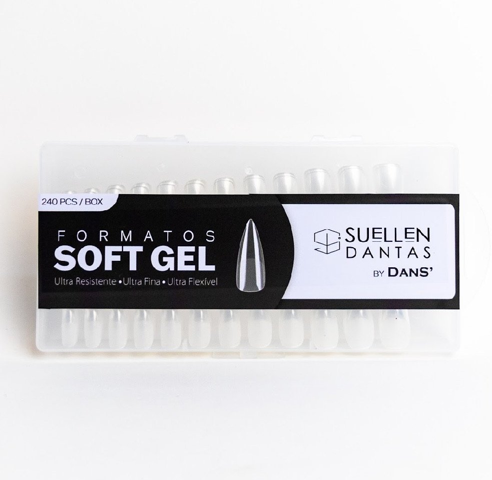 UNHA SOFT GEL FORMATOS DANS(CAIXA PRETA)