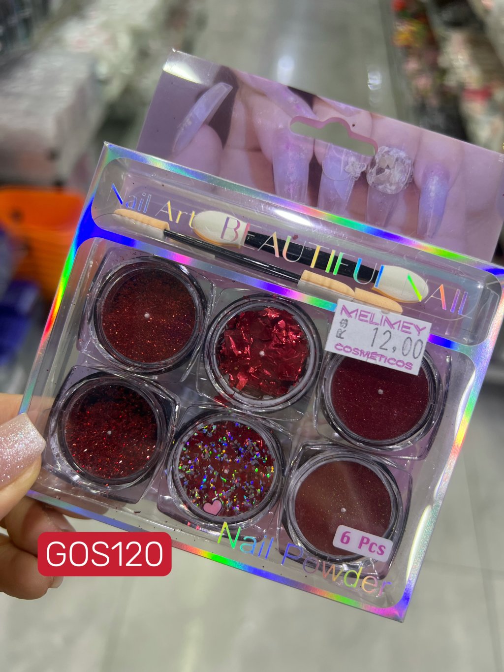 KIT DECORAÇÃO PARA UNHA (VERMELHO)