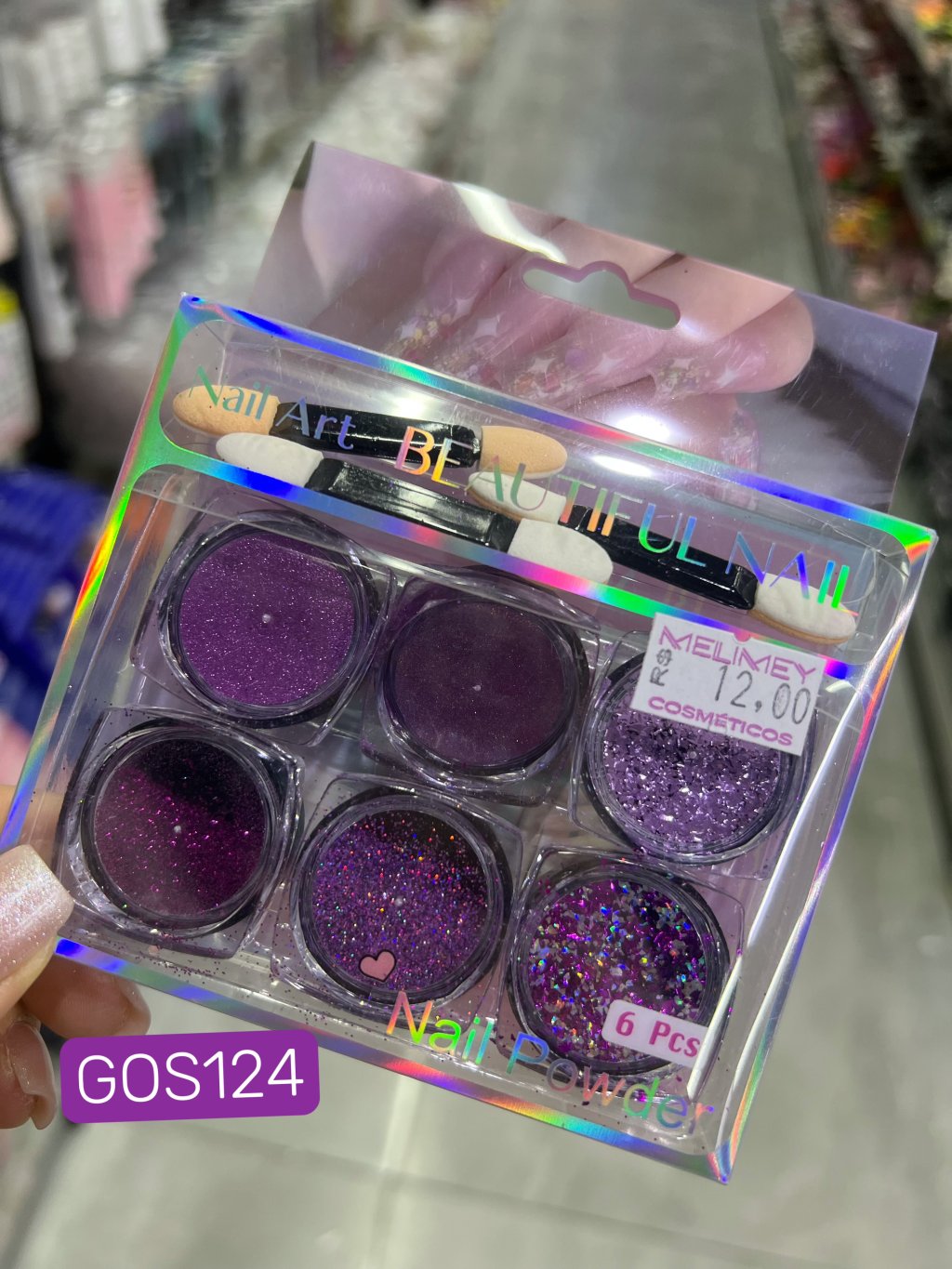 KIT DECORAÇÃO PARA UNHAS(ROXO)