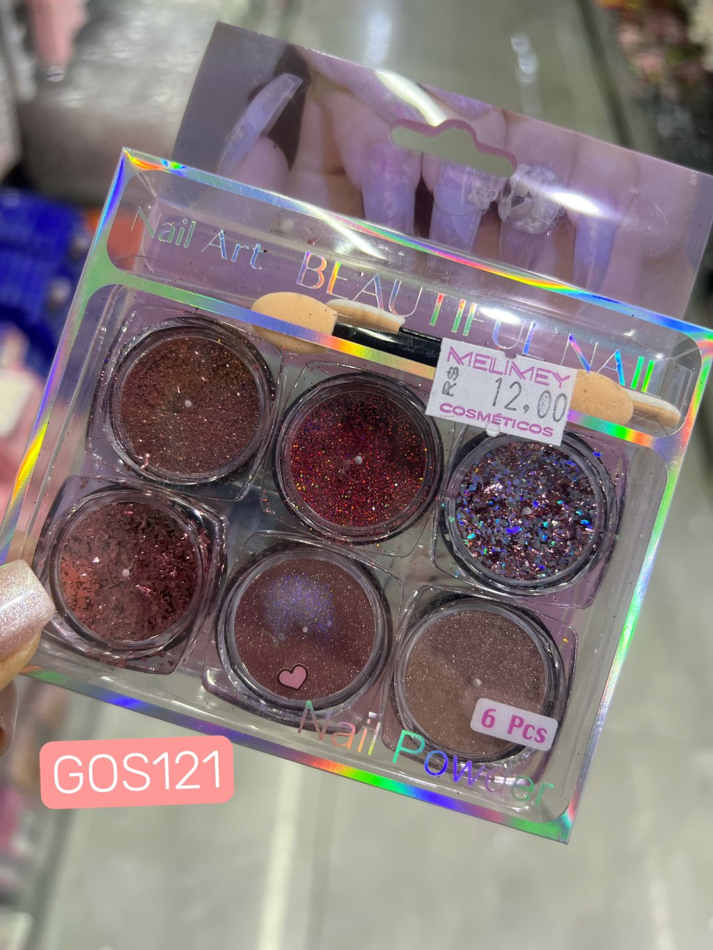 KIT DE DECORAÇÃO PARA UNHAS(ROSE)