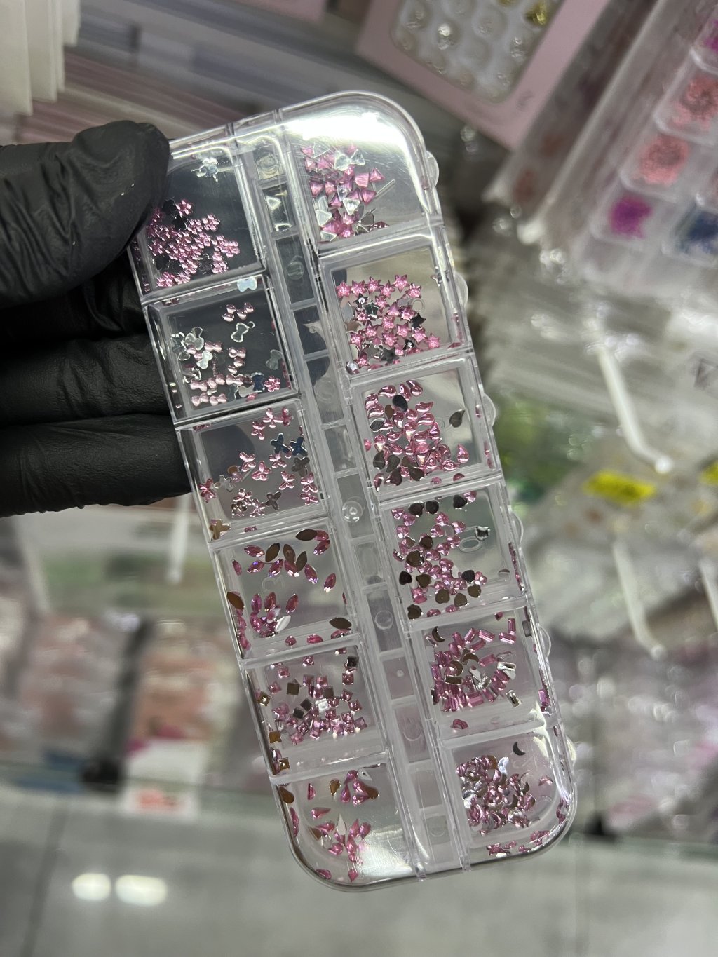 Kit strass rosa 