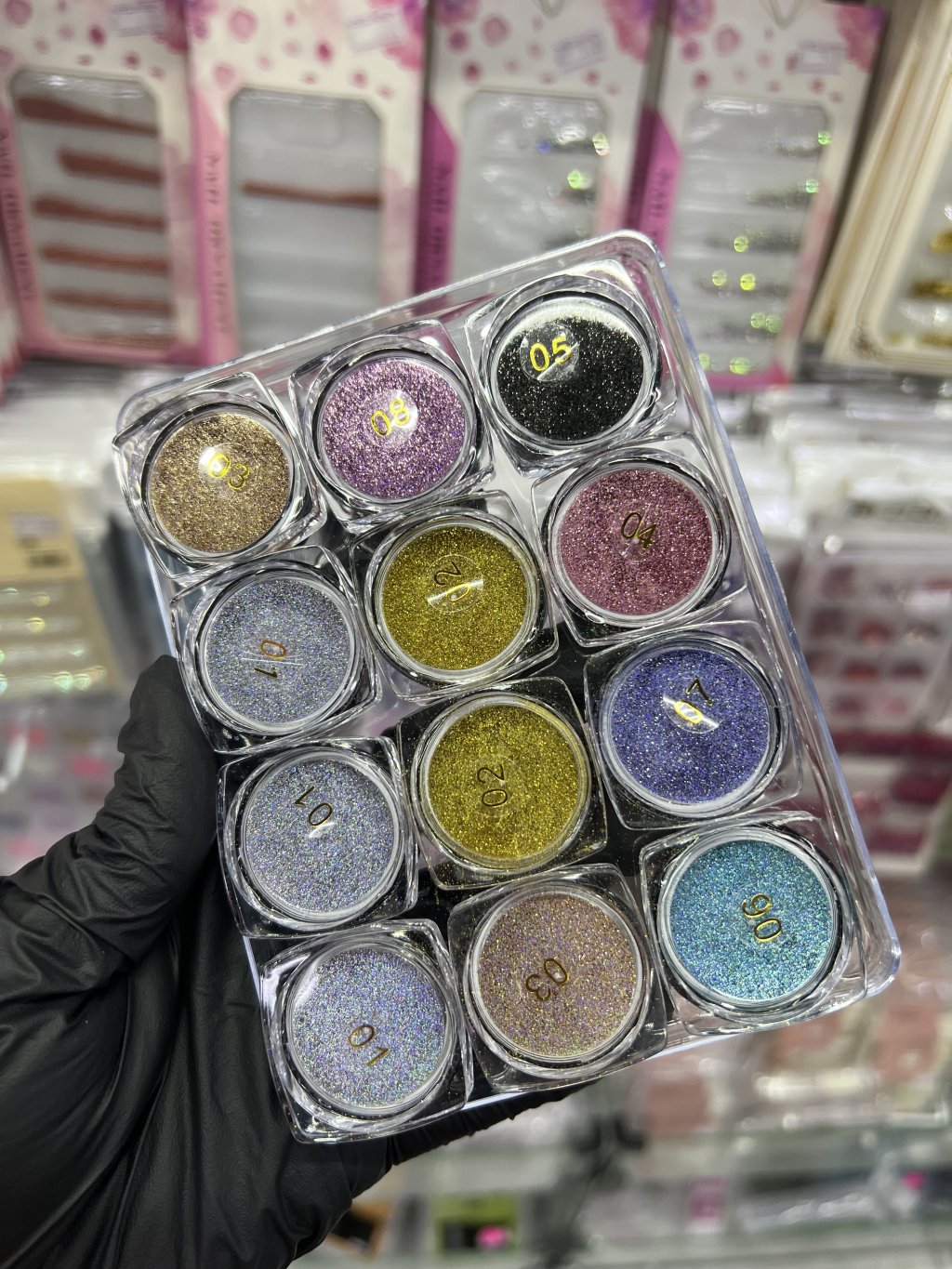 Kit glitter fino coloridos 