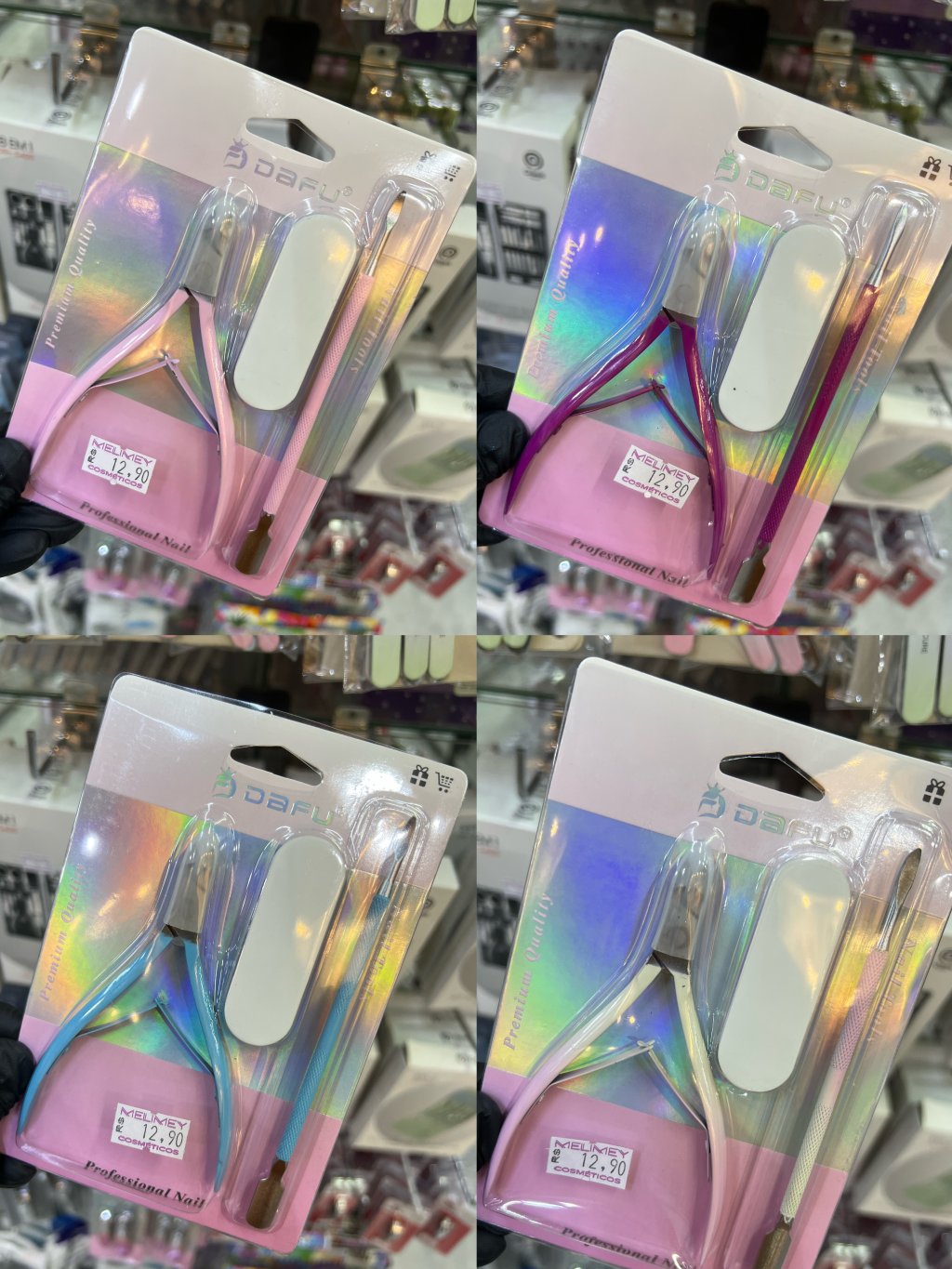 Kit alicate com espátula Dafu 