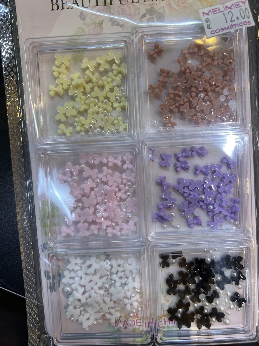 KIT LAÇOS PARA UNHAS (amarelo)