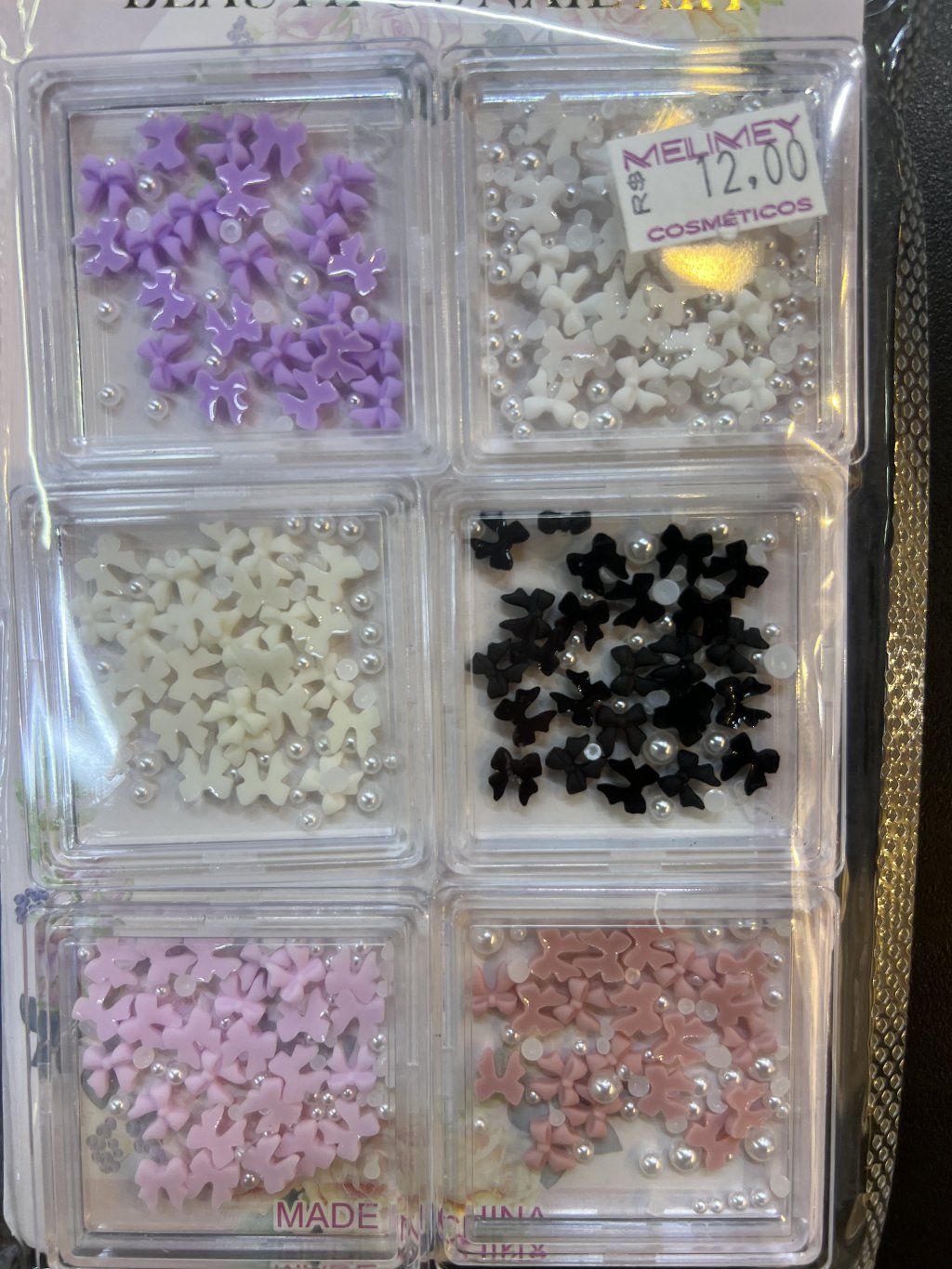 KIT LAÇOS PARA UNHAS(bege)